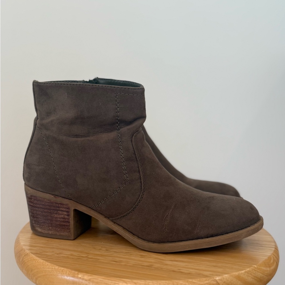 Women's Brown Green Ankle Boots